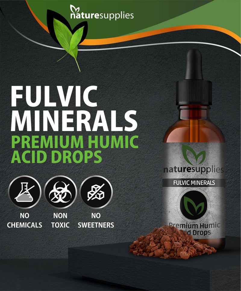 [Australia] - Fulvic Acid Minerals 30ml Bottle - 40 Million Years Old - 33 Organic Amino Acids - Premium Detox Antioxidant Liquid, GMO, Chemicals Free - Naturesupplies 30 ml (Pack of 1) 
