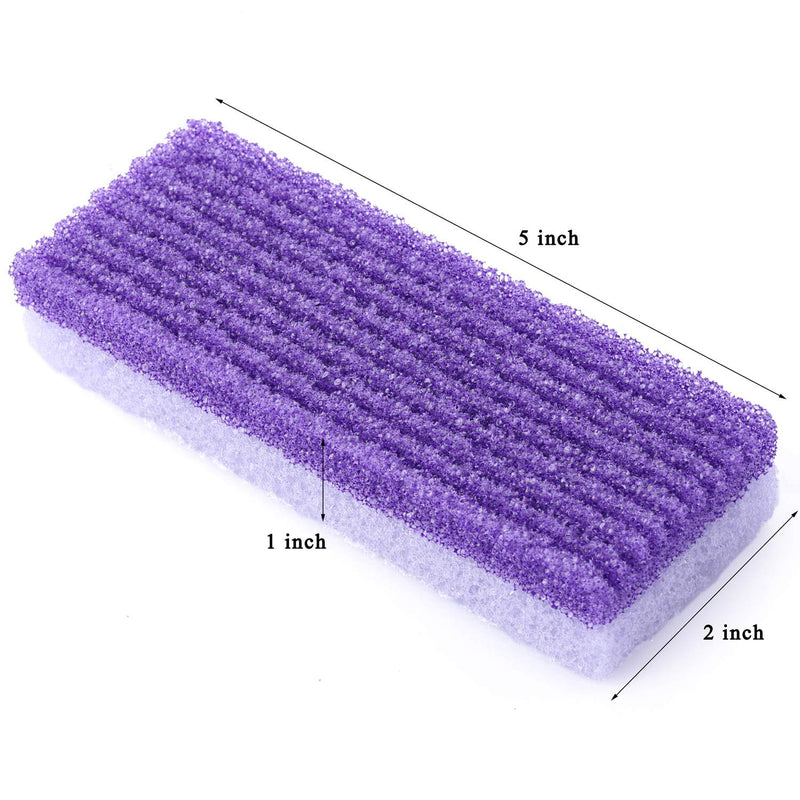 [Australia] - 8 Pack Foot Pumice Stone for Feet Heel Hard Skin Callus Remover Scrubber (Purple) 