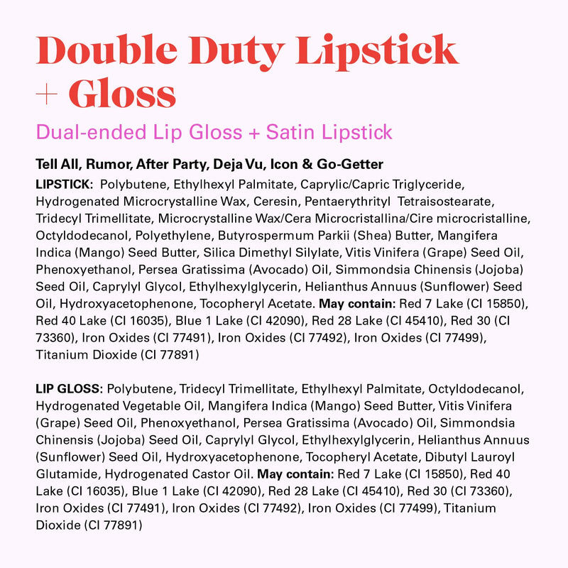 [Australia] - PYT Beauty Double Duty Lipstick + Lip Gloss, Burgundy, Moisturizing, Hypoallergenic, Cruelty Free, Vegan, 1 Count Deja Vu / Burgundy 