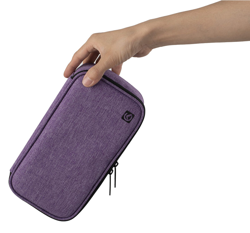 [Australia] - ALLCAMP Insulin Cooler Travel Bag for Diabetic Organize Medication with 4 Ice Packs (Medium（Oxford）, Purple) Medium（Oxford） 