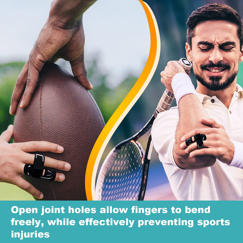 [Australia] - VHOPMORE Finger Splint, Thumb Splint Brace for Finger Support, Trigger Mallet Finger Splints Wraps for Arthritis Sport Injuries Adjustable Finger Sleeves for Sports Basketball Volleyball Tennis - M 