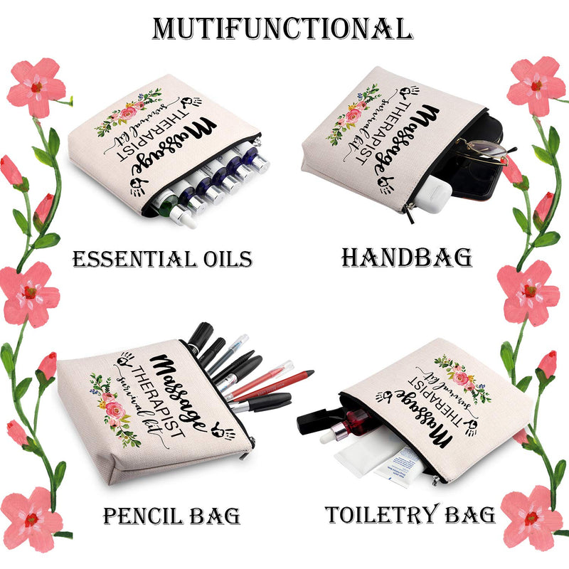 [Australia] - WCGXKO Massage Therapist Makeup Bag Massage Therapist Survival Kit Massage Therapy Graduation Gift 