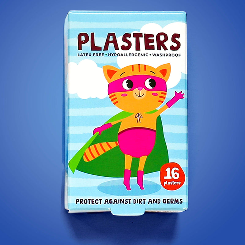 [Australia] - Superhero Plasters for Kids (Latex Free/Hypoallergenic/Washable/Plasters/Assorted Models), 32 Count (Pack of 1) 