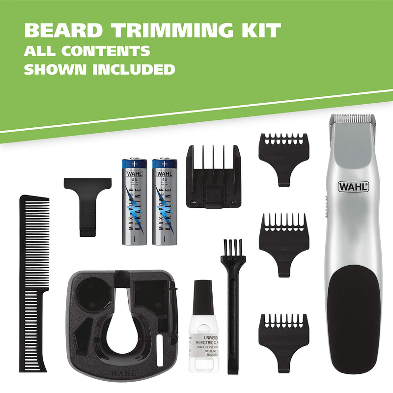 [Australia] - Wahl Groomsman Battery Operated Beard Trimming kit for Beard and Mustache Trimming and Light Detailing and Body Grooming – Model 9906-717 