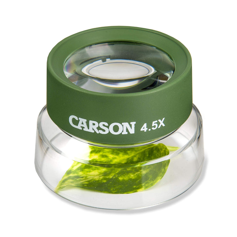 [Australia] - Carson Kids BugLoupe 4.5x Pre-Focused Stand Magnifier Loupe for Viewing Insects, Plants, Coins, Stamps, Maps, Fine Print and Wildlife (HU-55), Green, One Size 