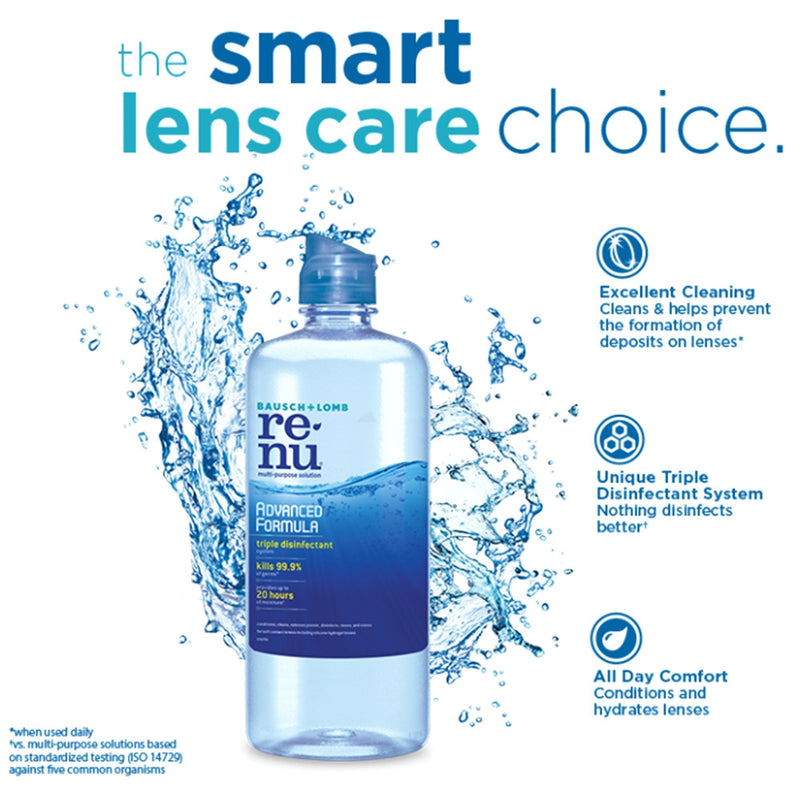 [Australia] - Renu Fresh Multi-Purpose Contact Lens Solution, Travel Size 2 Fl Oz (Pack Of 4) 