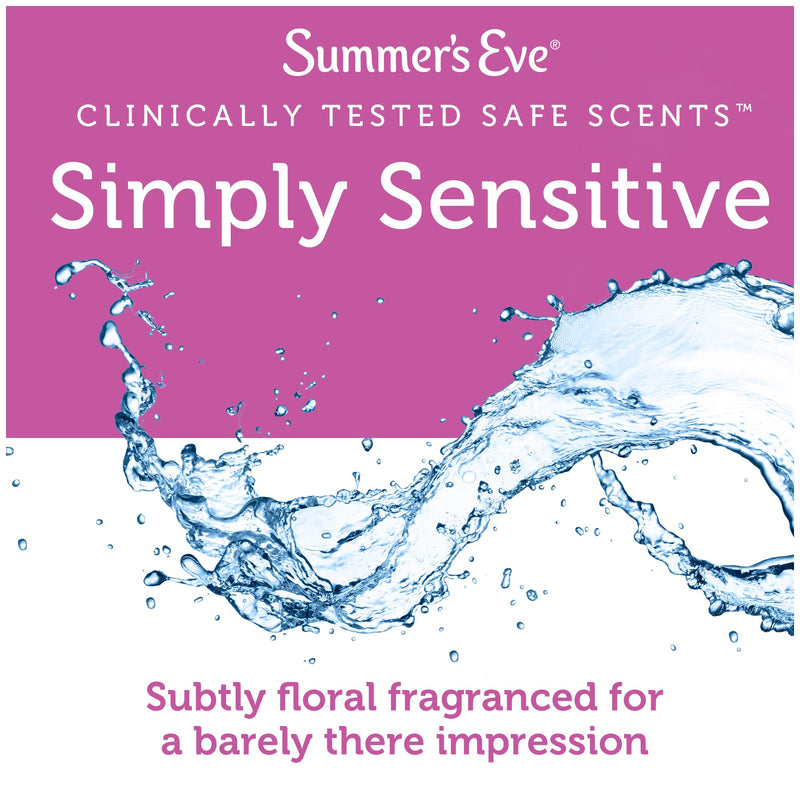 [Australia] - Summer's Eve Cleansing Cloths for Sensitive Skin - 32 ct - 2 pk 