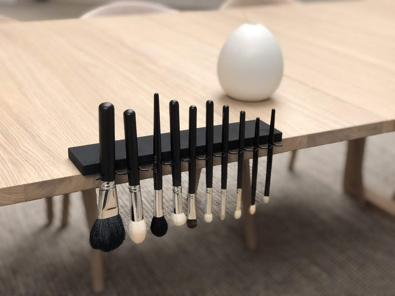 [Australia] - Makeup Brush Drying Rack - The Brush Bar - Makeup Brush Organizer - Portable Makeup Brush Holder - Makeup Brush Holders for Vanity - Space-Saving Makeup Brush Holder Organizer - Dries Brushes Quickly 