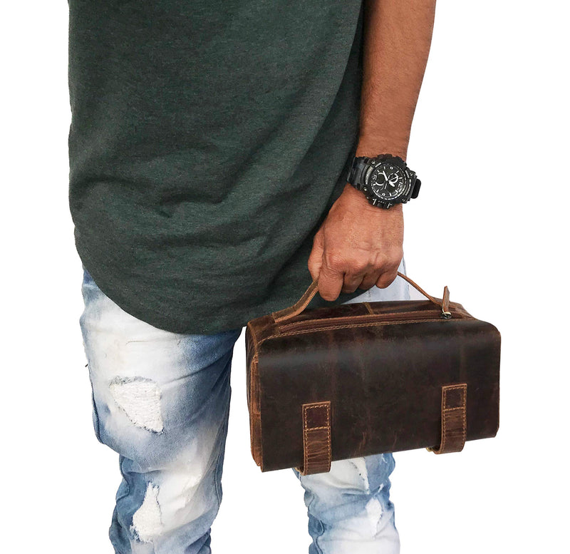 [Australia] - Toiletry Bag for Men | Dopp Kit | Toiletry Bag for Women | Toiletry Case | Toiletry Case for Women | Travel Accessories for Women| Travel Bag for Men | Makeup Bag | Travel Organizer | Leather Travel Bag | Shaving Bag | 