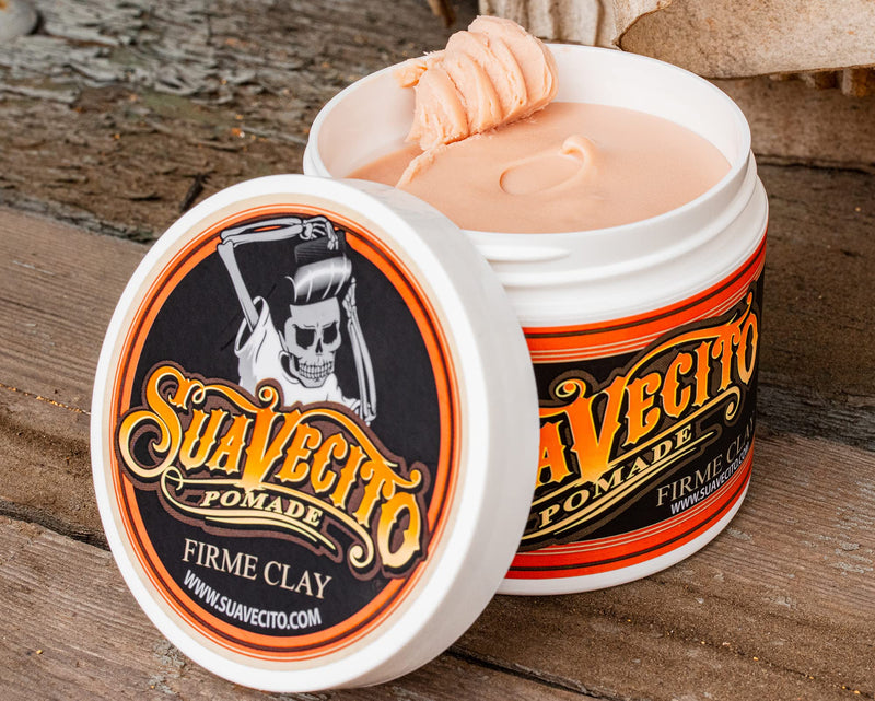 [Australia] - Suavecito Pomade Firme Clay, Strong Hold Hair Clay For Men, Low Shine Matte Hair Clay, Pomade For Natural Texture Hairstyles, 4oz/113g 