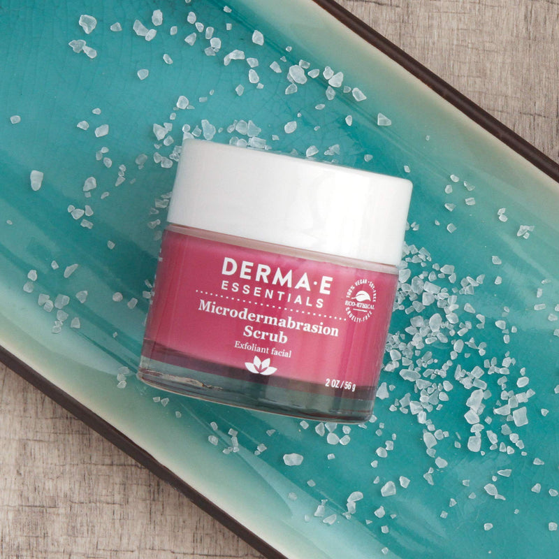 [Australia] - DERMA E Microdermabrasion Scrub with Dead Sea Salt & Citrus Essential Oils – Facial Exfoliating Scrub Smooths, Revitalizes and Renews – Ideal for Scars and Wrinkles, 2oz 