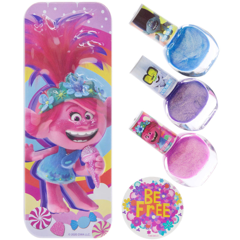 [Australia] - Townley Girl Trolls World Tour Nail Polish with Themed Purse, Age 3+, 3 Pack 