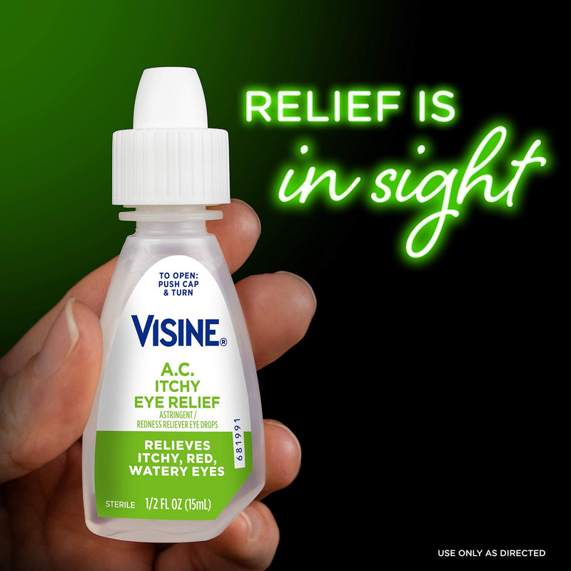 [Australia] - Visine A.C Astringent Redness Reliever Eye Drops, 0.5 Fluid Ounce 0.5 Fl Oz (Pack of 1) 