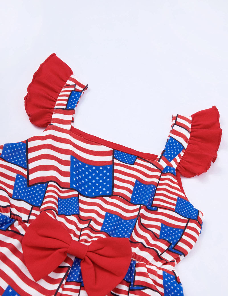 [Australia] - Newborn Baby Girl Summer Outfit Rompers Short Pants with Headband 3PCS for Infant Girl Red2 12-18 Months 