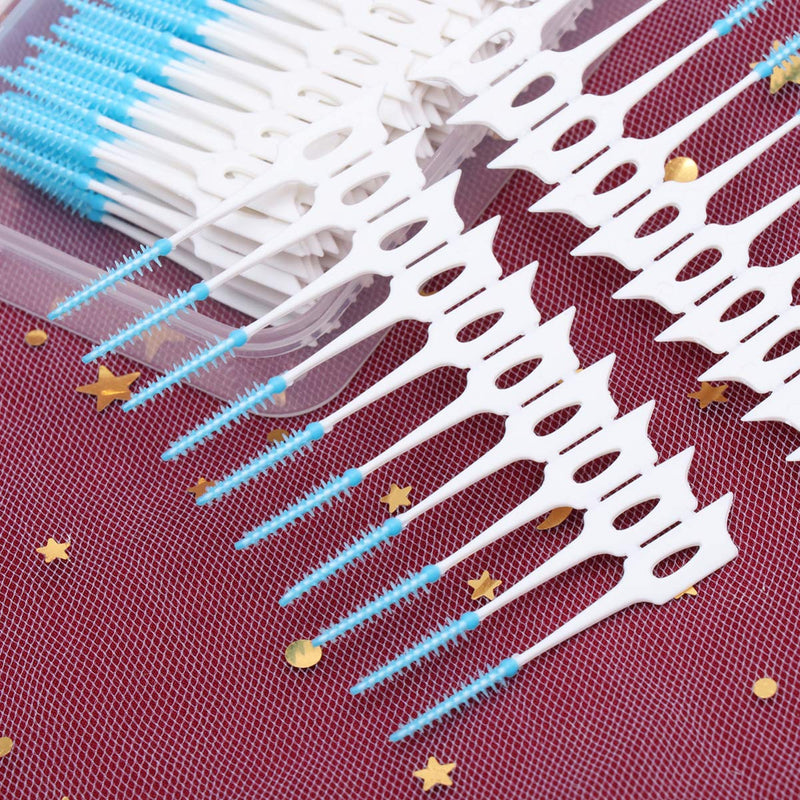 [Australia] - HEALLILY 160pcs Gum Interdental Brush Between Teeth Gingival Interdental Toothpick Tooth Clean Tool Blue 