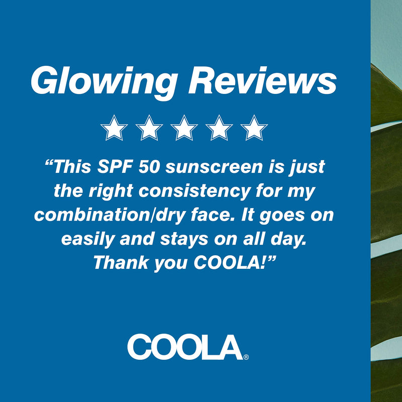 [Australia] - COOLA Organic Face Sunscreen & Sunblock Lotion, Skin Care for Daily Protection, Broad Spectrum SPF 50 Fragrance Free 