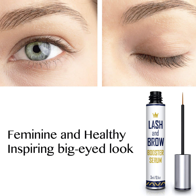 [Australia] - Natural Lash Growth Serum - Eyebrow Growth Enhancer - Eyelash Booster to Grow Longer Eyelashes - Lash Boost & Brow Enhancing Serum 