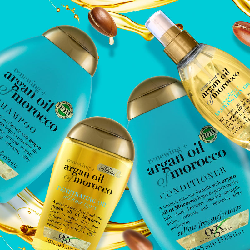 [Australia] - OGX Argan Oil of Morocco Weightless Reviving Dry Hair Oil Mist, 118ml (Packaging may vary) 