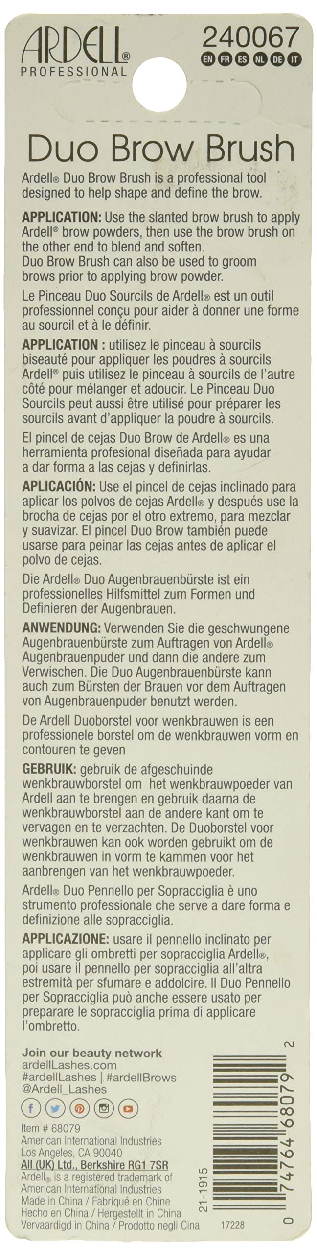 [Australia] - Duo Brow Brush Grooming Tool 1 
