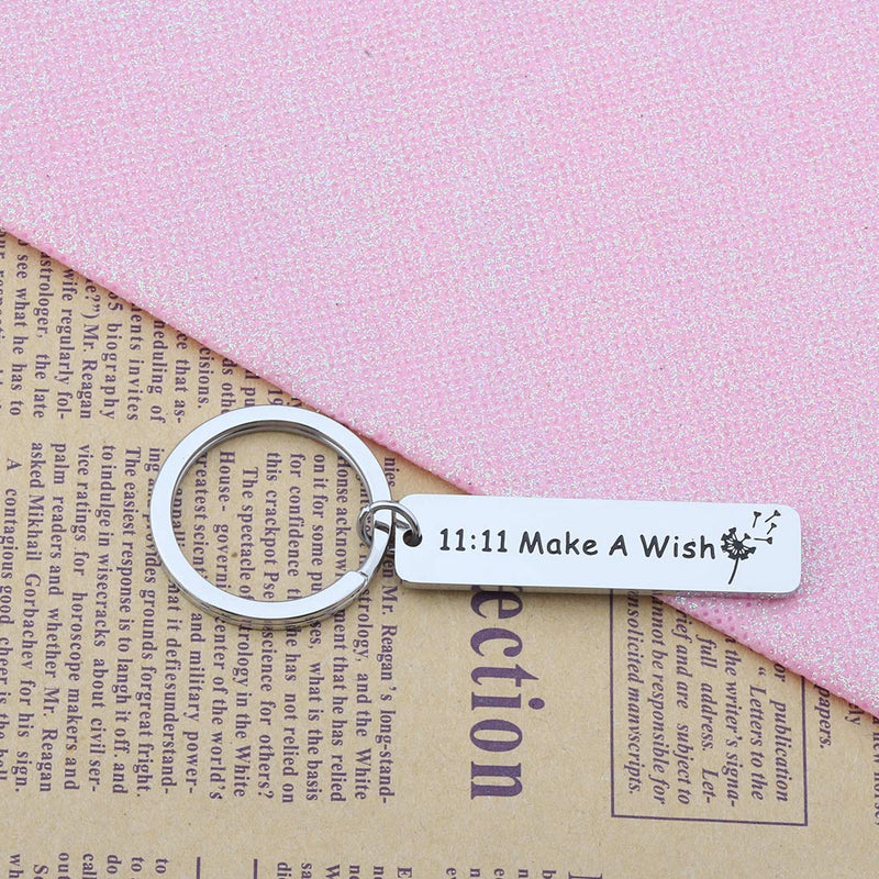 [Australia] - CHOORO Dandelion Wishing Jewelry 11:11 Make a Wish Keychain Spiritual Jewelry Gift for Wish Lover 11:11 keychain 