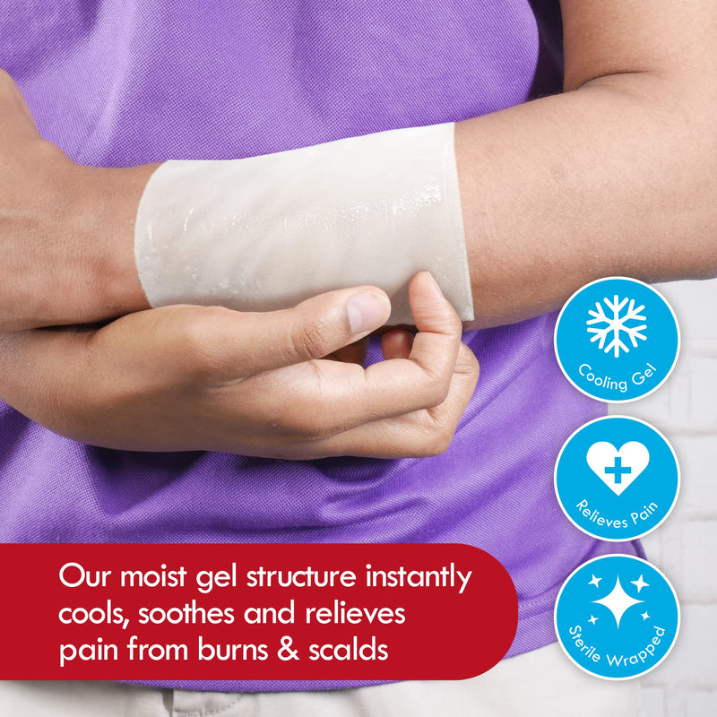 [Australia] - Pack of 6 RedRelief Emergency Assorted Burn Dressings - Cools, soothes and relieves Pain 