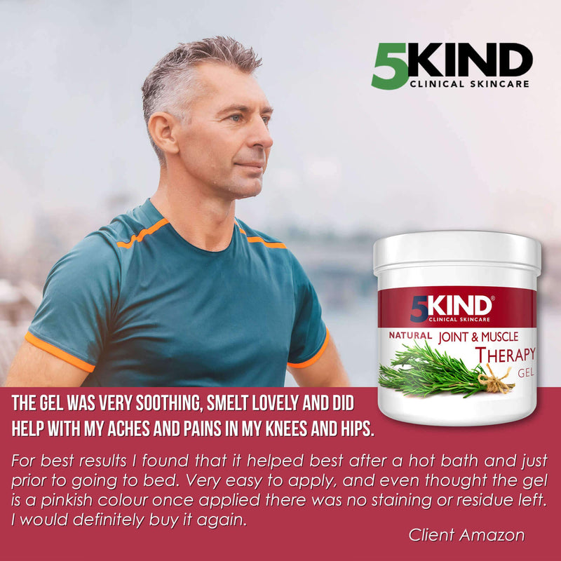 [Australia] - 5kind clinical skincare Natural Joint and Muscle Therapy Gel with Natural Extracts to Soothe and Calm, 300 ml 