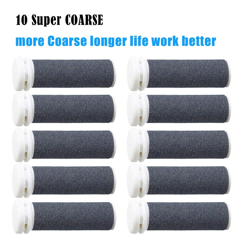 [Australia] - Mineral Replacement Rollers, 10 Pack Head Replacement Compatible With Emjoi Micro Callous Remover For Extremely Rough And Tough Skin… 