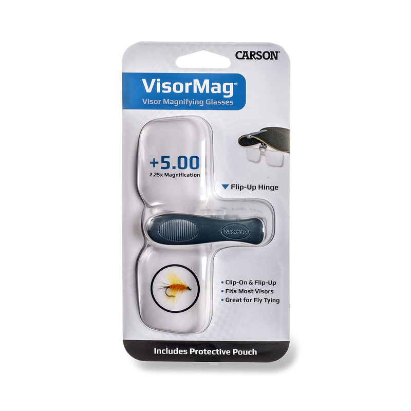 [Australia] - Carson Optical VisorMag Clip-On Magnifying Lens for Hats 2.25x Power (+5.00 Diopters) 
