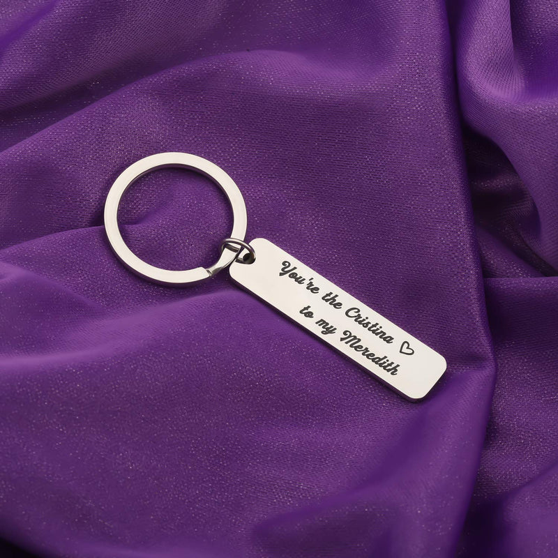 [Australia] - AKTAP You're The Meredith to My Cristina Best Friend Keychain Inspired by TV Show Gift for BFF Boyfriend keychain set 