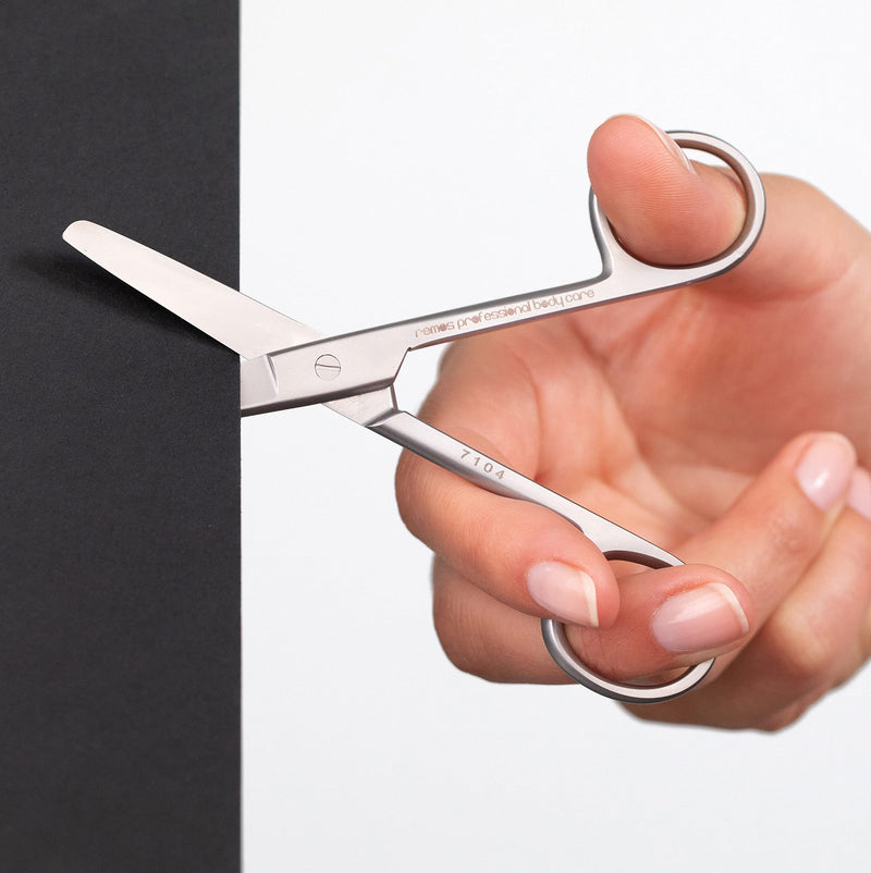 [Australia] - REMOS Household Scissors, Universal Scissors, Pointed-Round, Straight Cutting Edge, 14.5 cm, Stainless Steel 