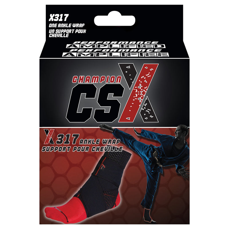 [Australia] - CSX Ankle Wrap, Adjustable Compression Support Strap, Sport Performance, Small 
