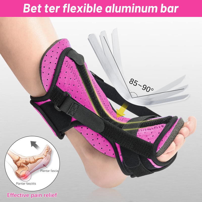 [Australia] - Lynrise Plantar Fasciitis Night Splint: New Upgraded Foot Brace Support for Plantar Fasciitis Achilles Tendinitis Foot Drop Heel Pain Relief - One Size fits for All 