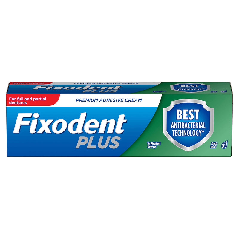 [Australia] - Fixodent Plus Antibacterial Technology Denture Adhesive, 40 g 