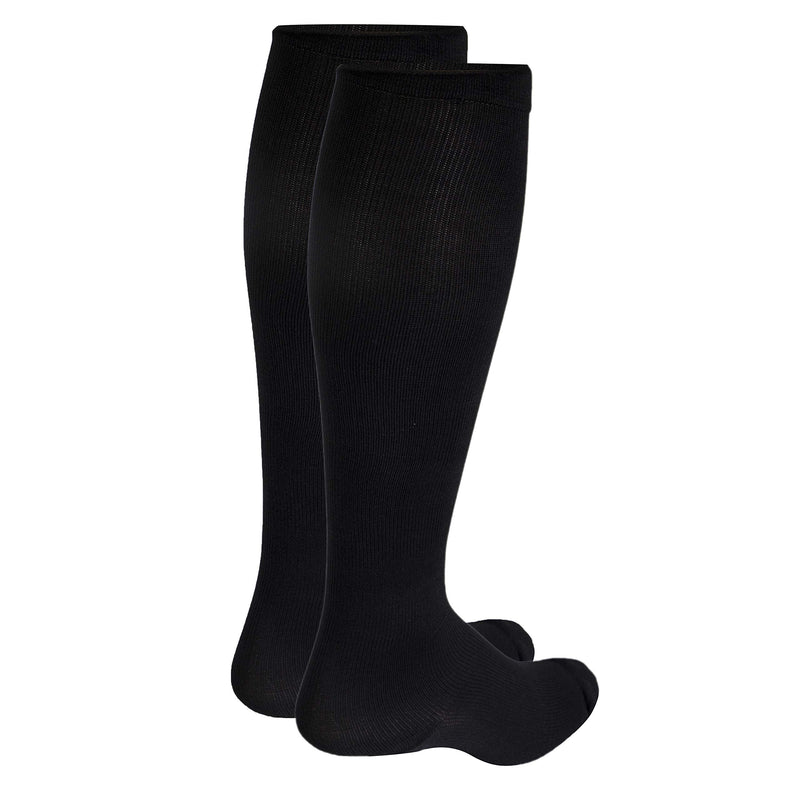 [Australia] - Truform Compression Socks, 30-40 mmHg, Men's Dress Socks, Knee High Over Calf Length X-Large (Pack of 1) Black 