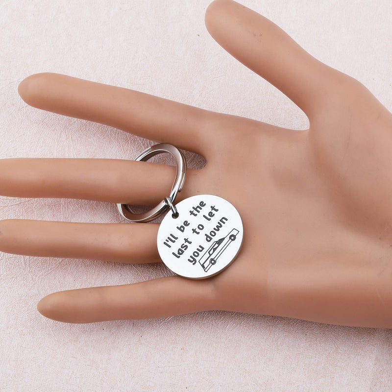[Australia] - BAUNA Funeral Director Keychain I’ll Be The Last to Let You Down Last Mortician Gift Dark Humor Jewelry Gift for Mortician Friend 