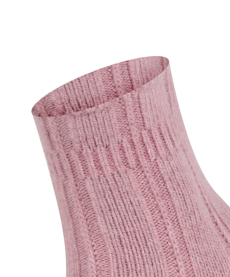 [Australia] - FALKE Women's Bedsock Socks Angora Wool Black White More Colours Ladies Thick Thermal Fluffy Indoor Sock Calf Length Plain 1 Pair UK 5.5-8 (EU 39-42 Ι US 8-10.5) Red (Brick 8770) 
