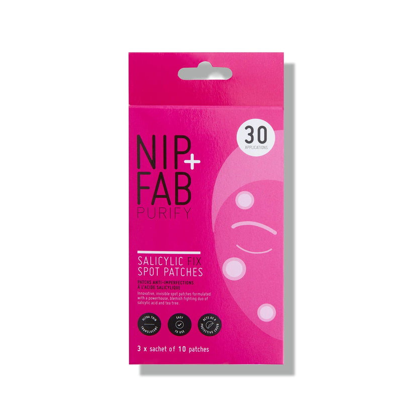 [Australia] - Nip + Fab Salicylic Acid Fix Spot Patches for Face with Tea Tree Blemishes Dark Spots Patch, 30 Count 
