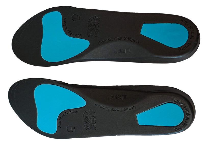 [Australia] - 2 Pairs Plantar Fasciitis Orthotic Insoles Arch Support Shoe Boot Inserts Women Men Insole Flat Feet Insert ORTHO ACTIVE Series Medium 7-8.5 