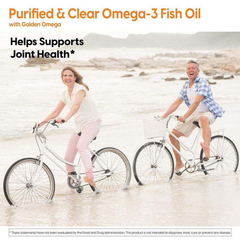 [Australia] - Doctor's Best Purified & Clear Omega 3Fish Oil, No Reflux, Supports Heart, Eyes, Brain & Joint Health, 120 Count (Pack of 1) 