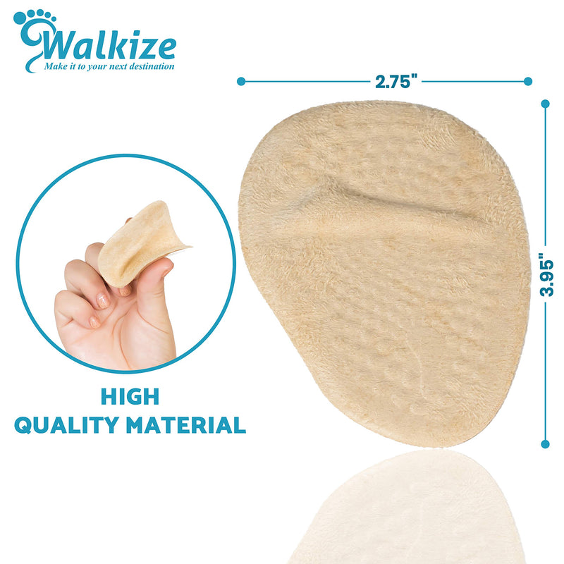 [Australia] - Metatarsal Pads | Metatarsal Pads for Women | Ball of Foot Cushions (2 Pairs Foot Pads) All Day Pain Relief and Comfort One Size Fits Shoe Inserts for Women (Beige) Beige 