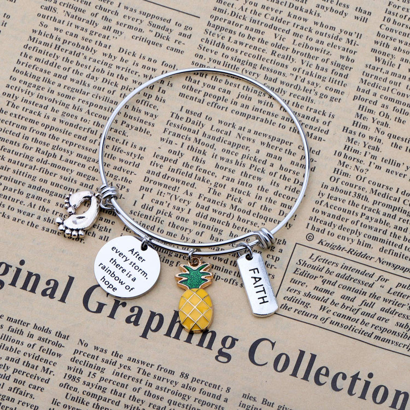 [Australia] - SEIRAA IVF Infertility Bracelet After Every Storm There is a Rainbow of Hope Bracelet Infertility Mom Jewelry IVF Encouragement Gift for Her IVF bracelet 