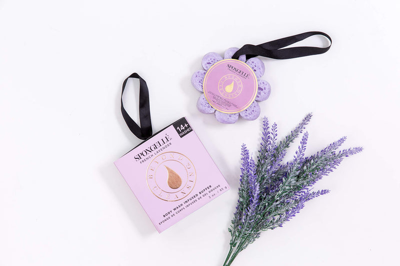 [Australia] - Spongelle Boxed Flower Body Buffer - Shower/Bath Sponge - French Lavender 