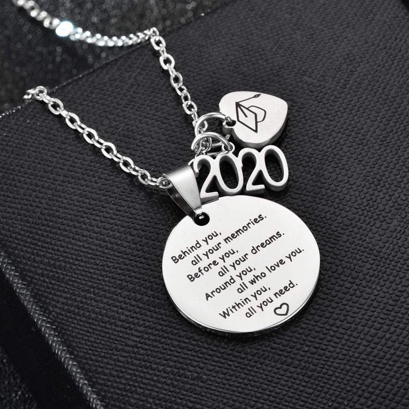 [Australia] - Blerameng 2020 Gaduation Gifts for Her Congrats Grad Jewelry for Graduates High School Graduation Necklace 