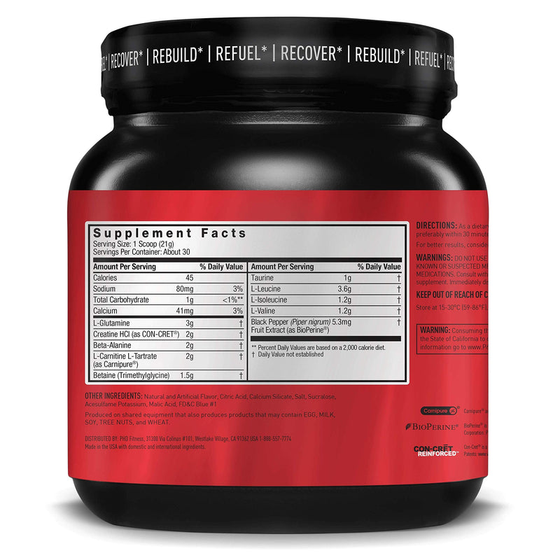 [Australia] - JYM Supplement Science Post Active Matrix, Glutamine, Creatine HCL Beta-Alanine, Lemonade Flavor, 1.3 Pound (30 Servings) 