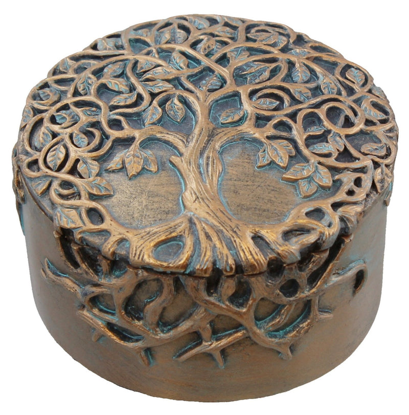 [Australia] - Old River Outdoors Decorative Tree of Life Trinket/Jewelry Box - Celtic Art Pack of 1 