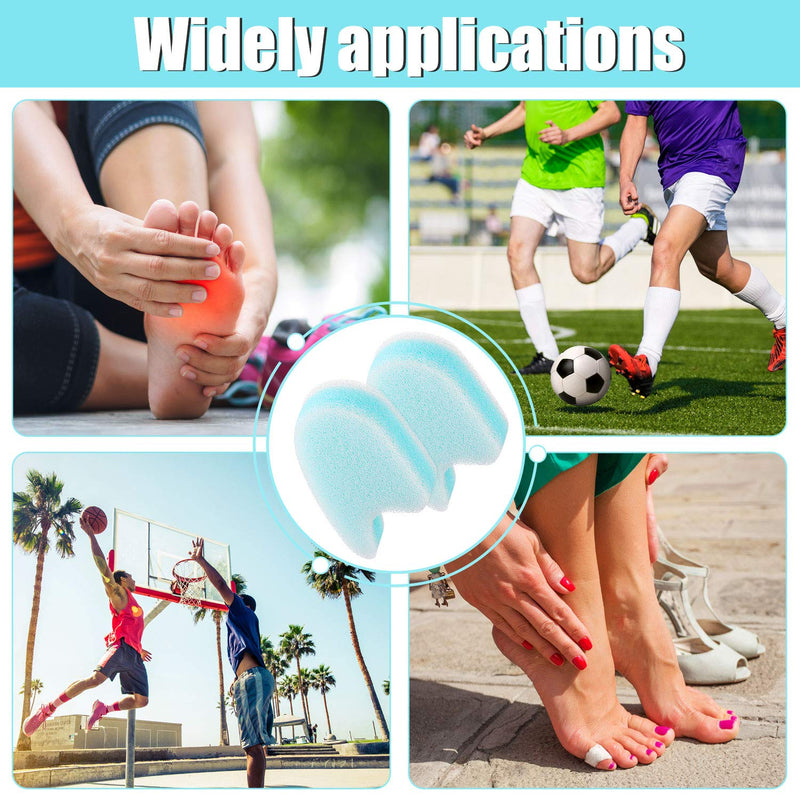 [Australia] - 16 Pieces Foam Toe Spacers for Feet 3 Layer Foam Toe Separators for Overlapping Toes Toe Stretcher Divider for Women Men Toes Relief Friction Hammer Toes and Prevent Corns 