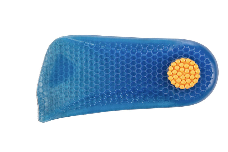 [Australia] - Height Increase Elevator Half Insole for Men 1/2 inch Taller Heel Lift Insert - Silicon Honeycomb Shaped Gel 