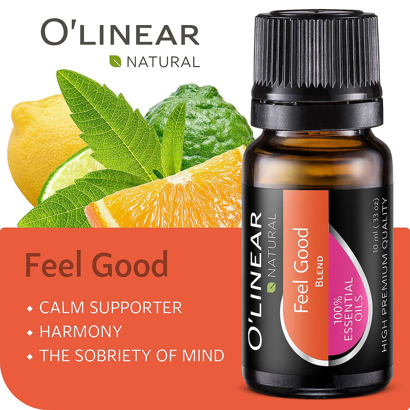 [Australia] - Top 6 Blends Essential Oils Set - Aromatherapy Diffuser Blends Oils for Sleep, Mood, Breathe, Muscle Relief, Temptation, Feel Good, Anxiety Relief 