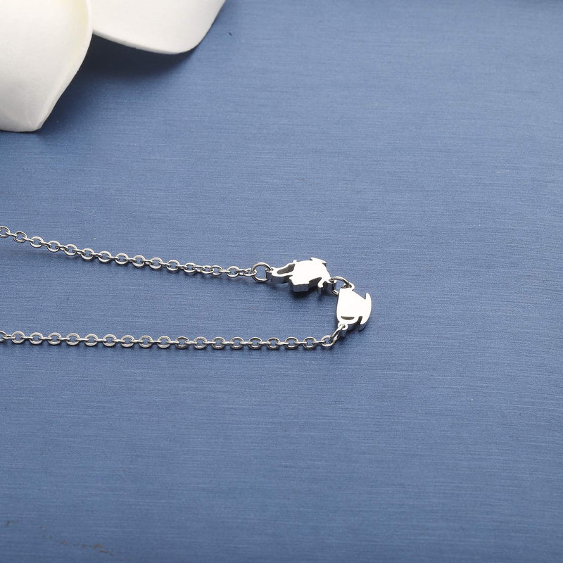 [Australia] - MYOSPARK Have a Cuppa Necklace Teapot and Teacup Necklace Tea Party Gift for Tea or Coffee Lover Gift Teapot teacup necklace 