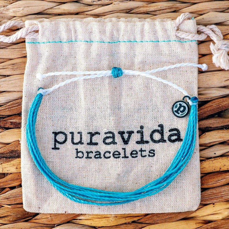 [Australia] - Pura Vida Jewelry Bracelets - 100% Waterproof and Handmade w/Coated Charm, Adjustable Band Anxiety Disorder 
